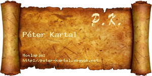 Péter Kartal névjegykártya