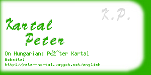 kartal peter business card